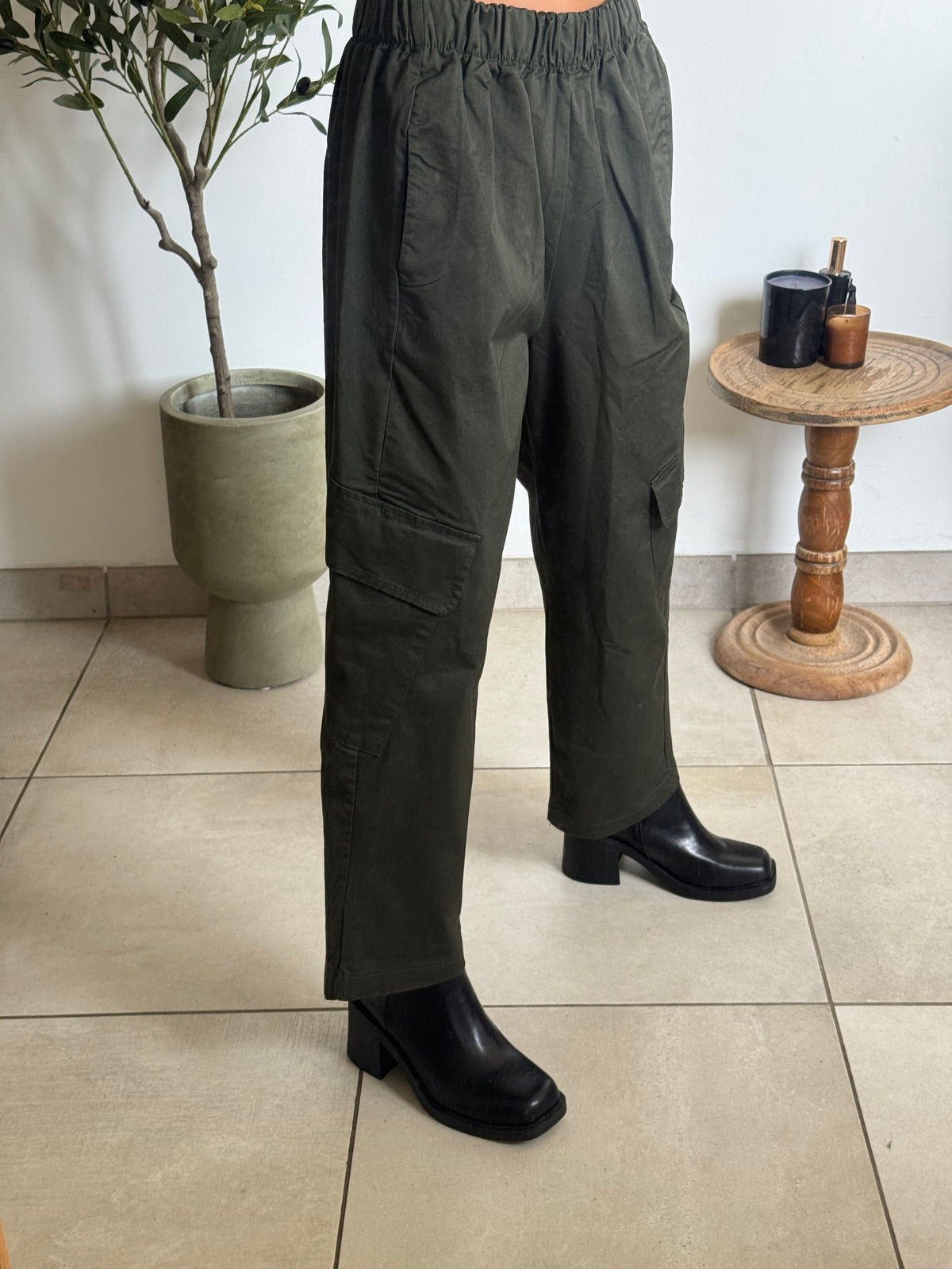 Pantalon Tess - kaki