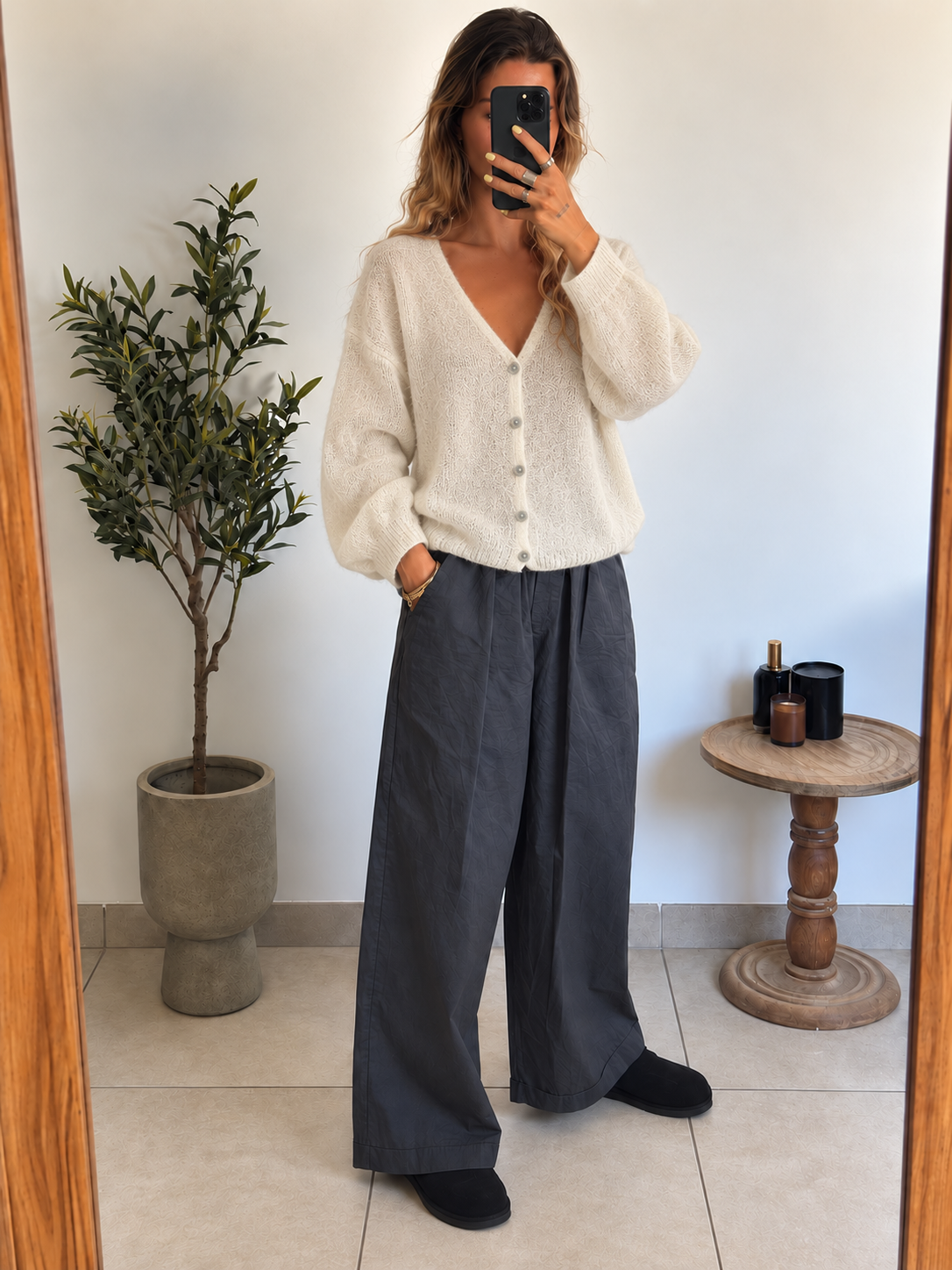 Gilet Isaline — Écru