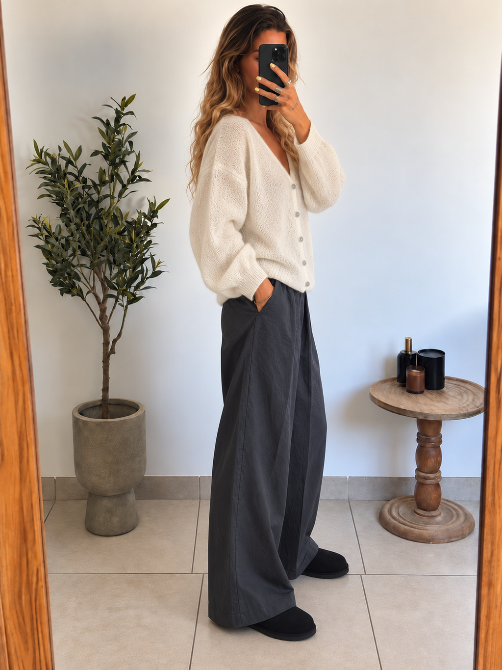 Gilet Isaline — Écru