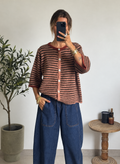 Gilet Maëline - Rose & Marron