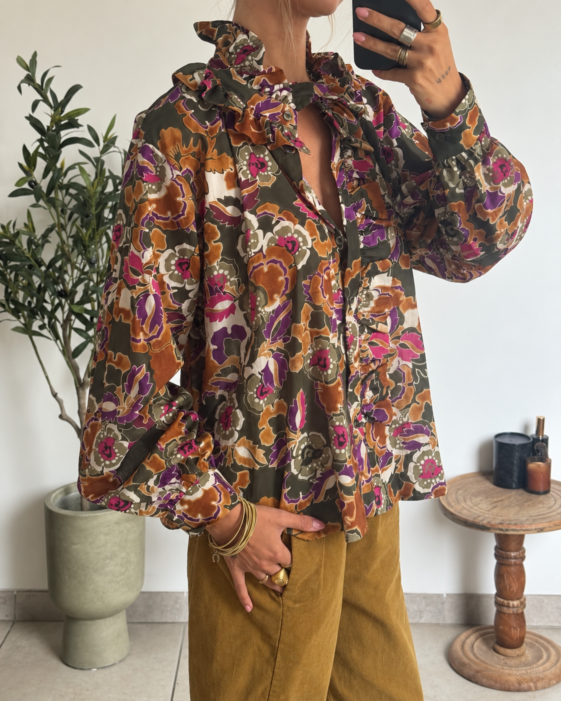 Chemise Romane - Kaki