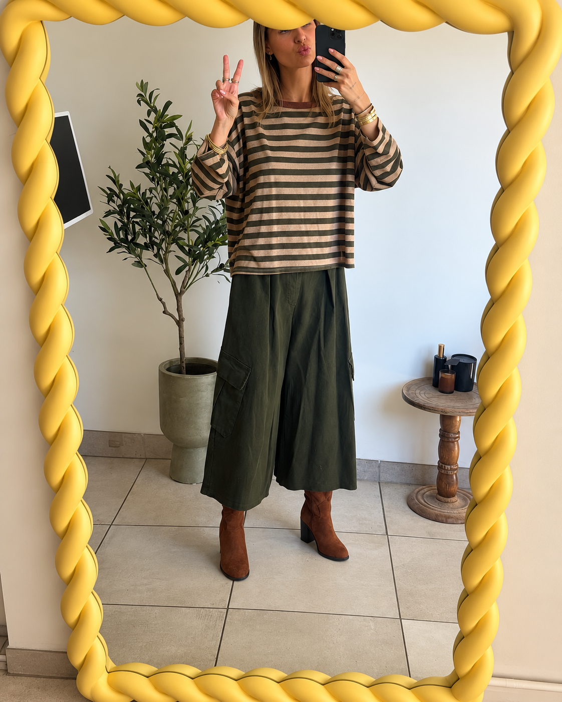 Pantalon Camille - Kaki