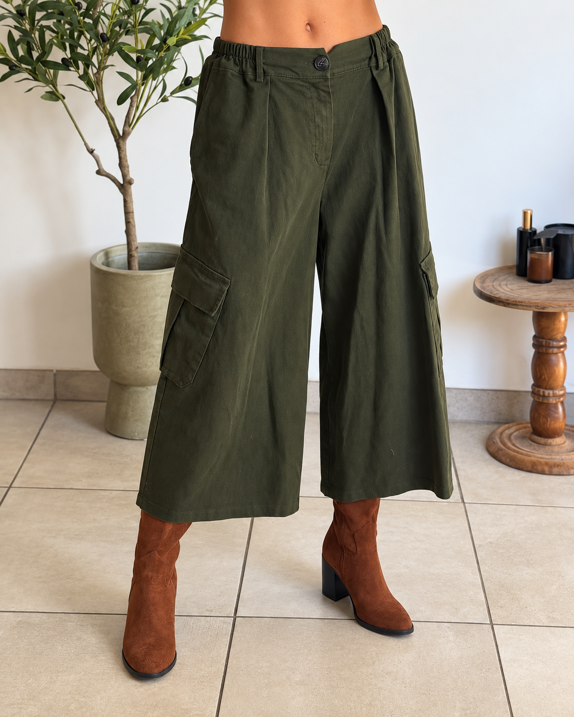 Pantalon Camille - Kaki