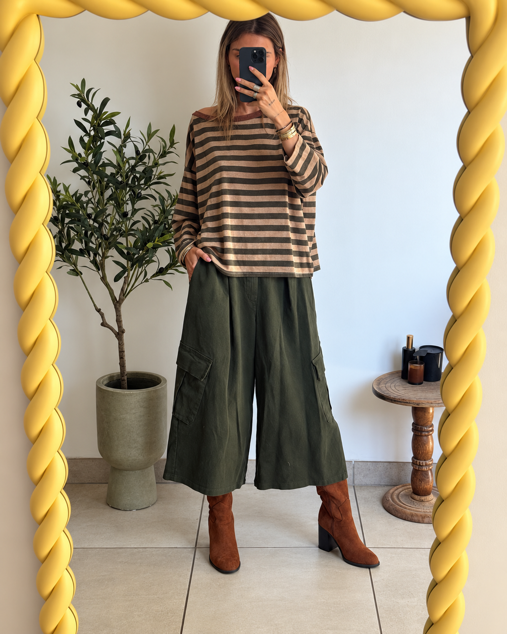 Pantalon Camille - Kaki