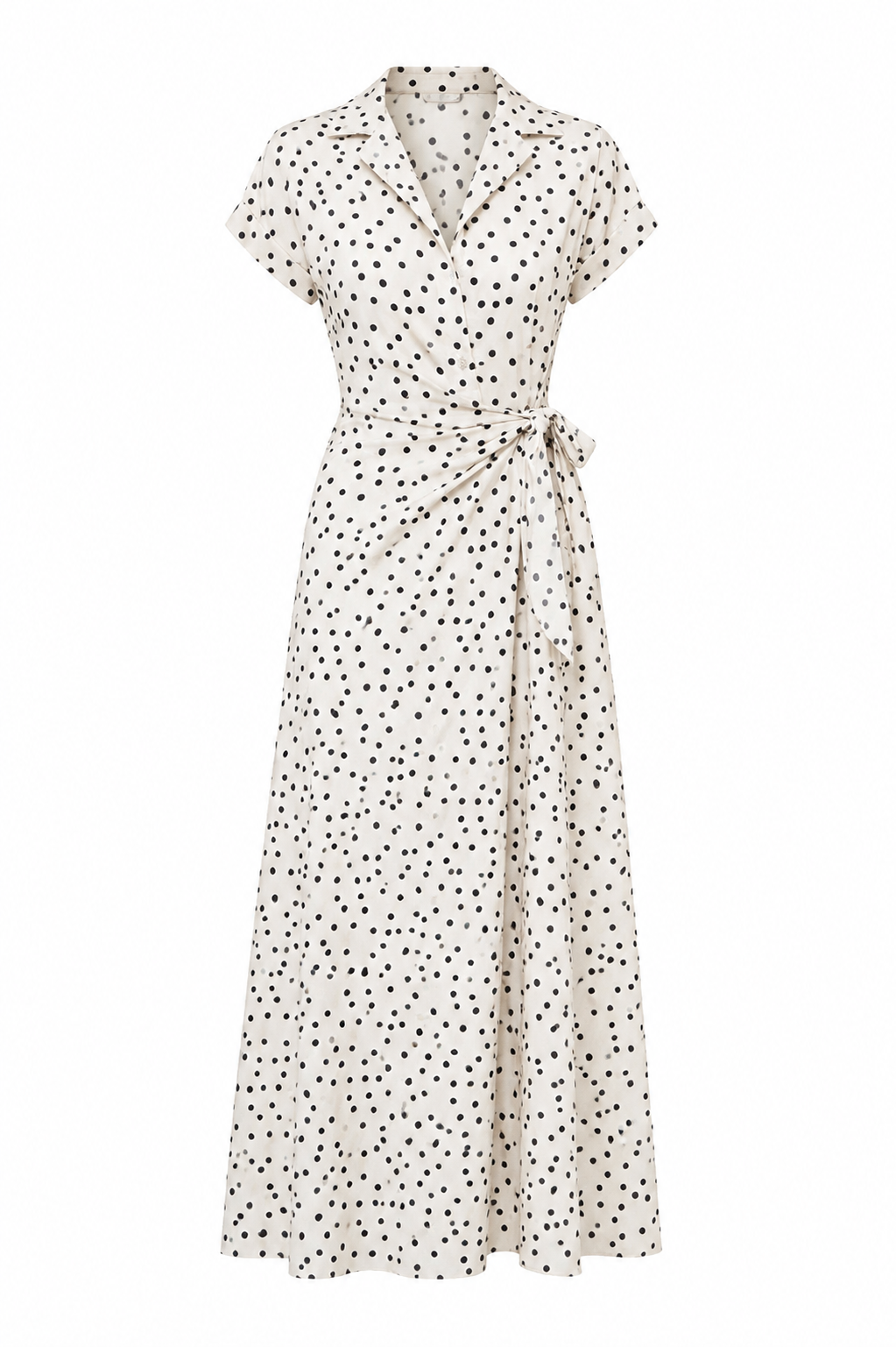 Robe Femme a Pois Nouee – Style Estival