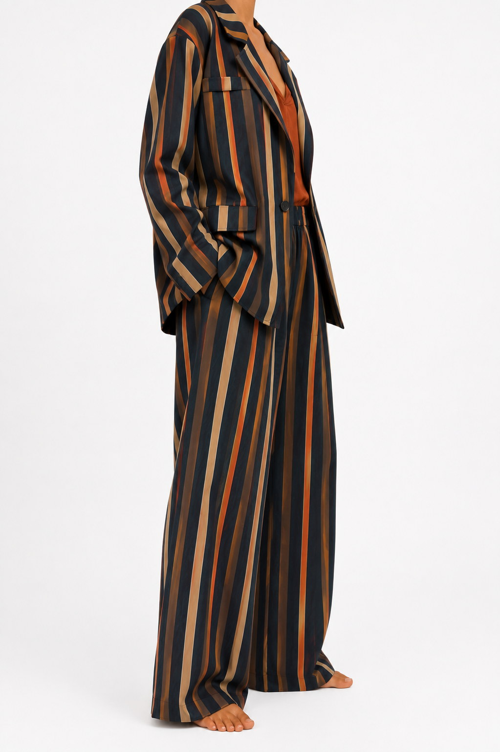 Veste Rayée Femme