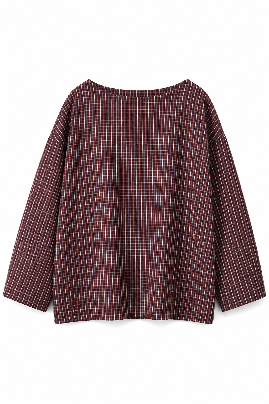 Blouse oversize femme à carreaux