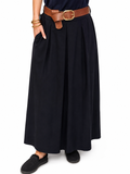 Jupe Longue Femme Noire – Coupe Ample