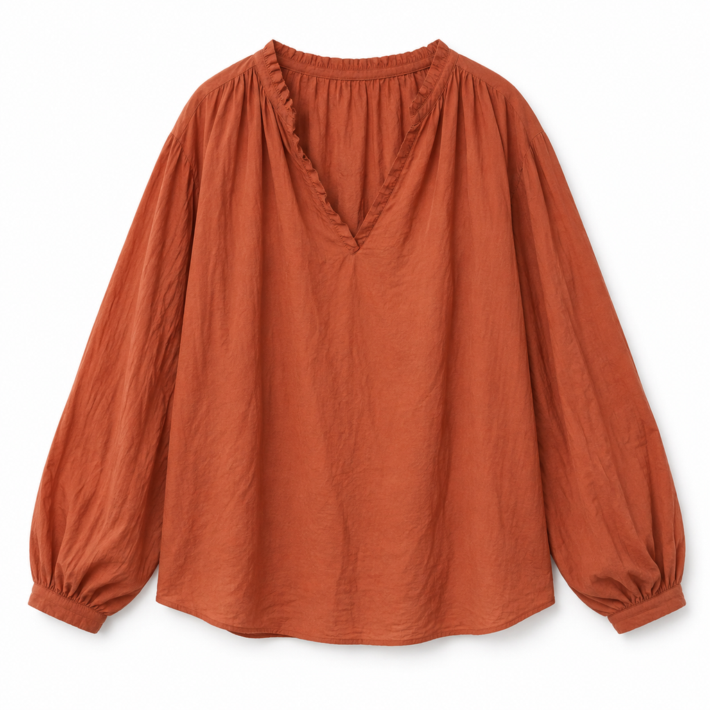 Blouse terracotta