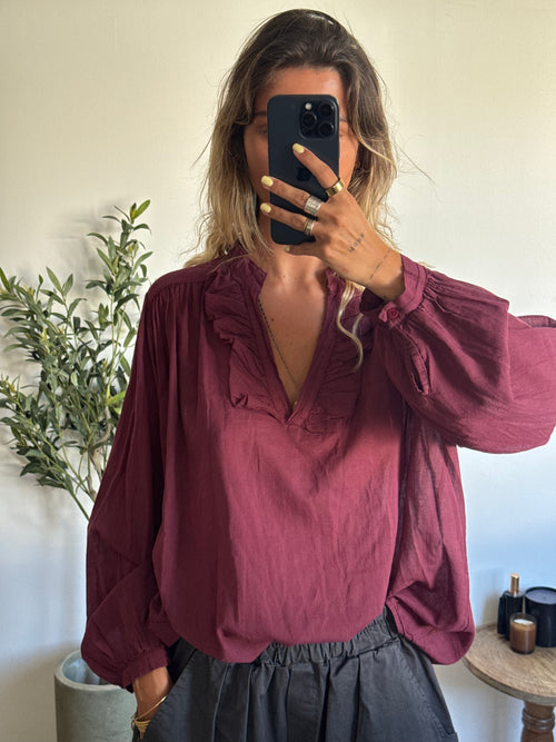 Blouse bordeaux