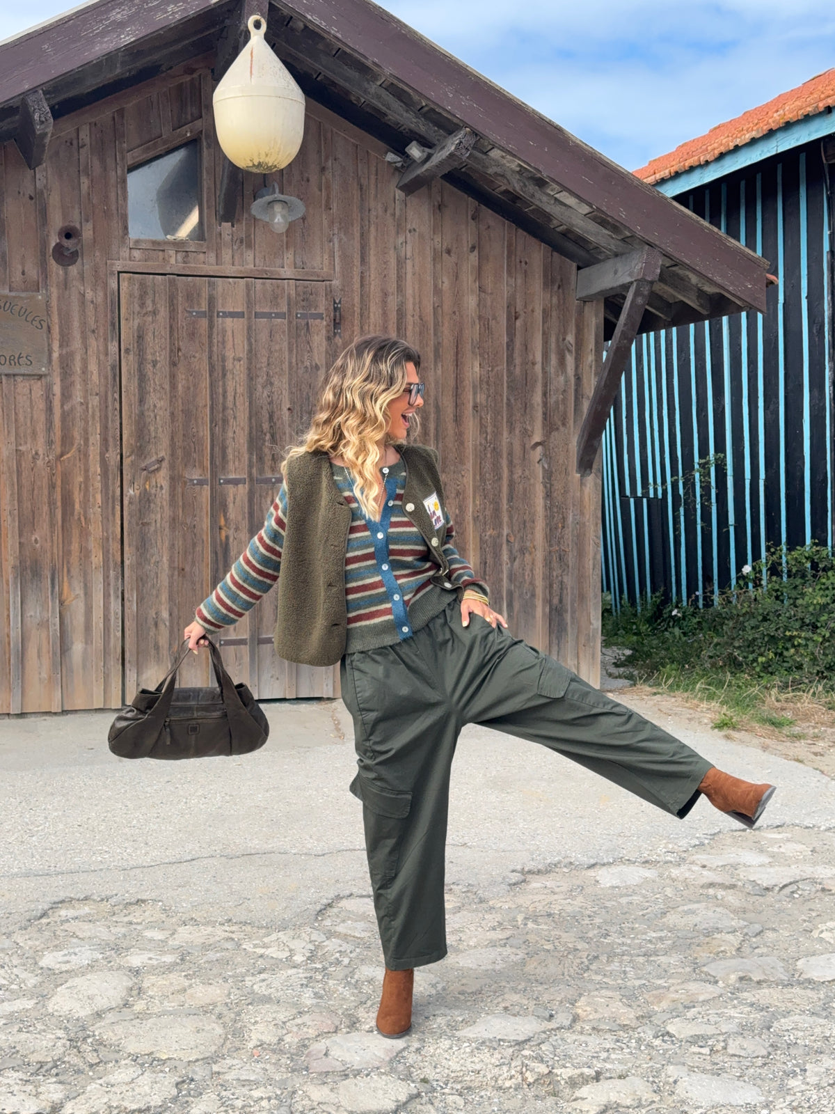 Pantalon Tess - kaki