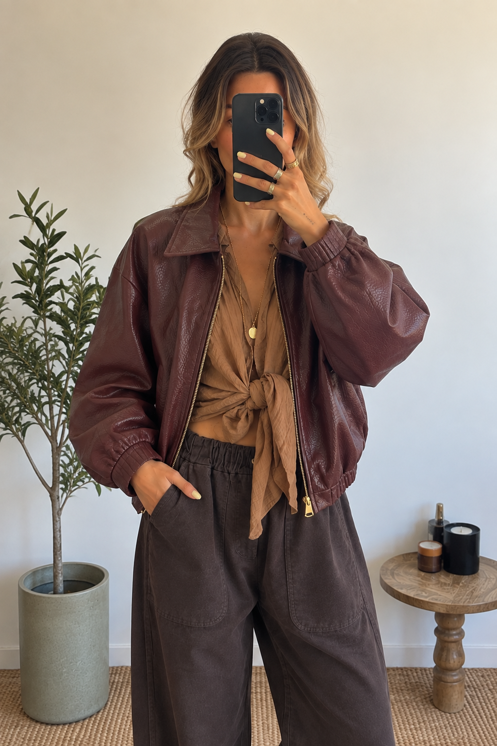 Veste Monika - bordeaux