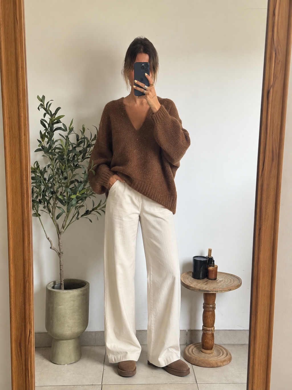 Pull Mina - marron