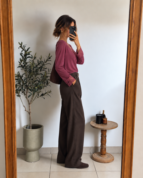 Blouse Louna - mauve