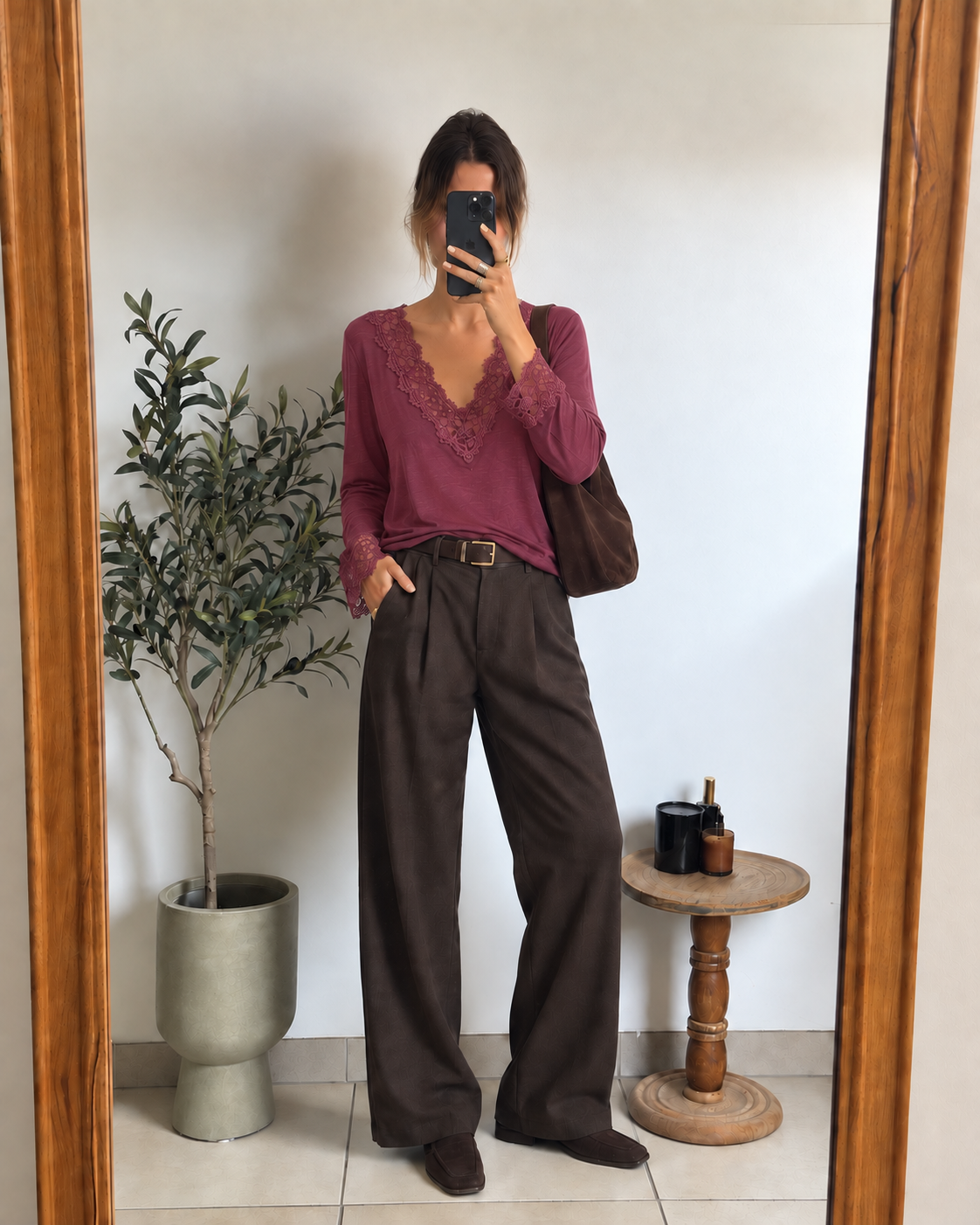 Blouse Louna - mauve