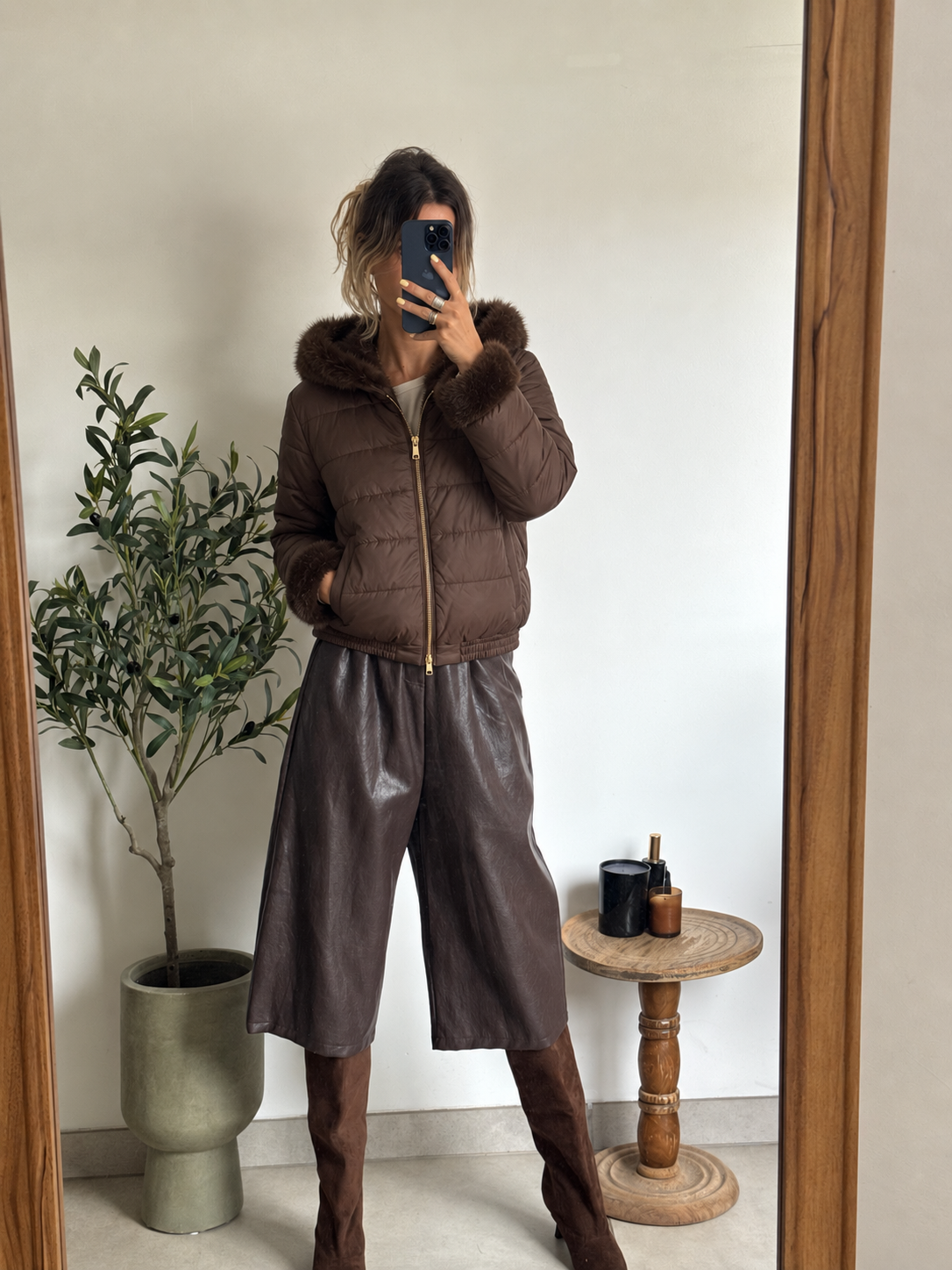 Veste réversible Livie - marron
