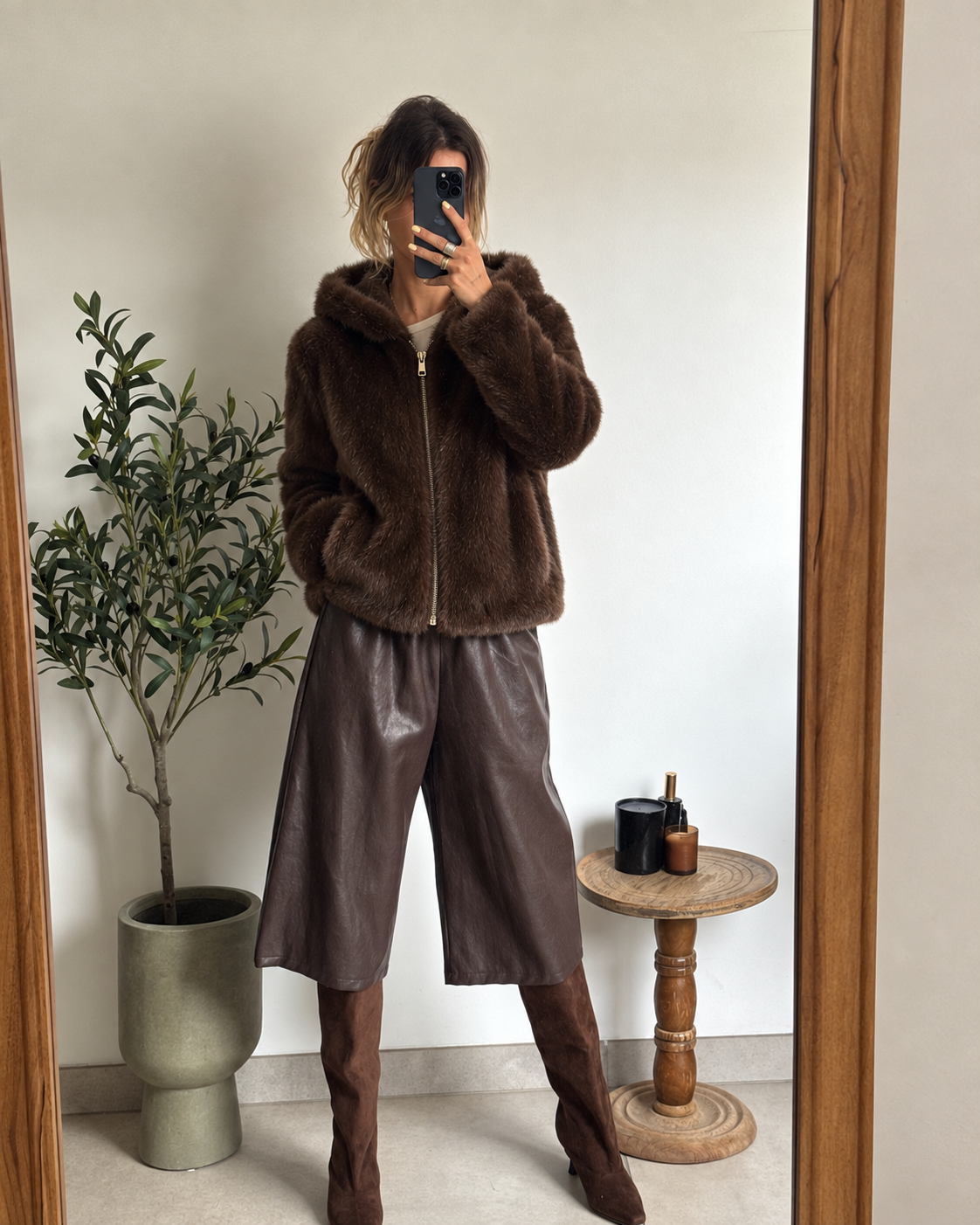 Veste réversible Livie - marron