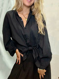 Chemise Femme Noire – Coupe Decontractee