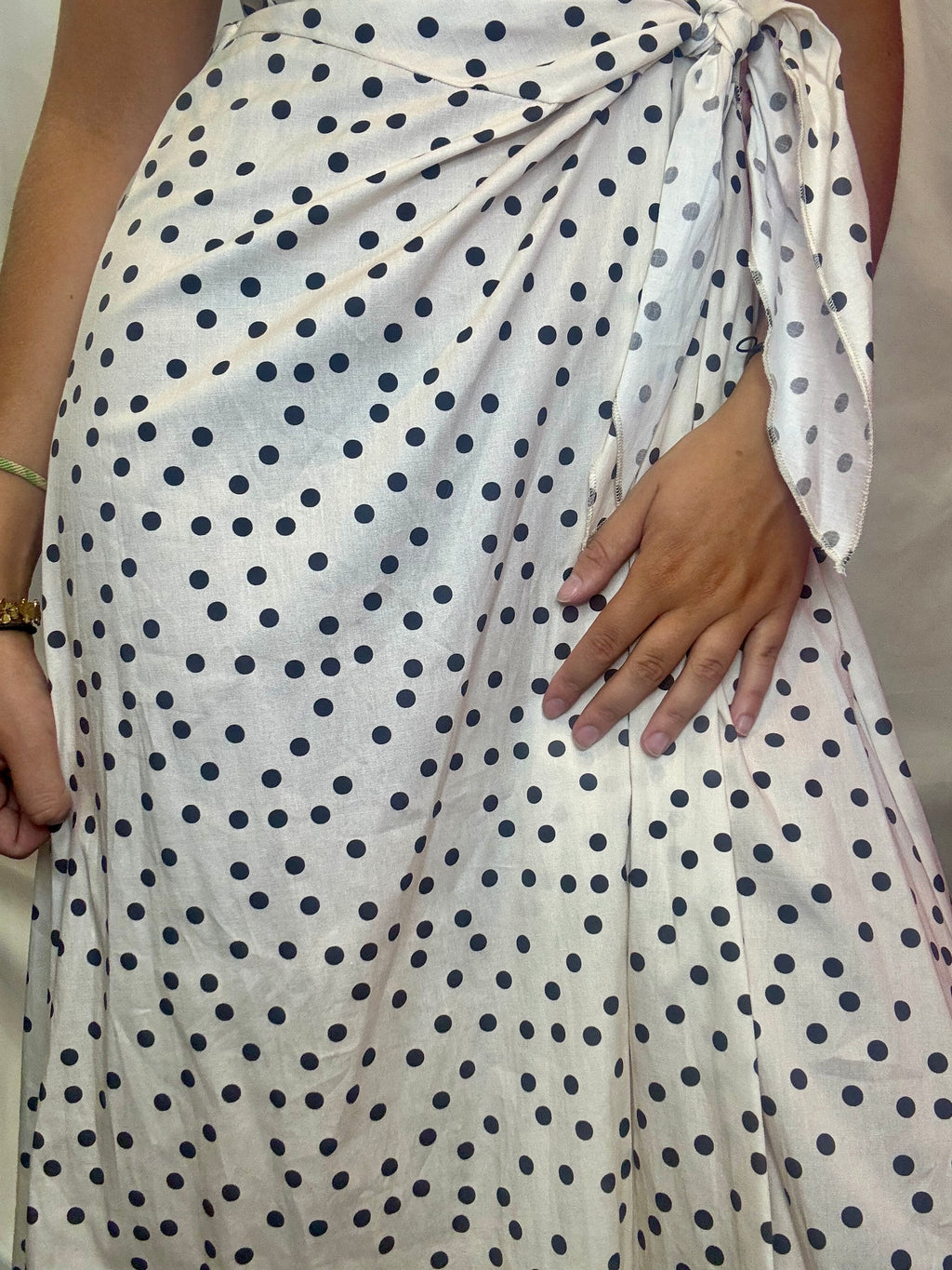 Robe Femme a Pois Nouee – Style Estival