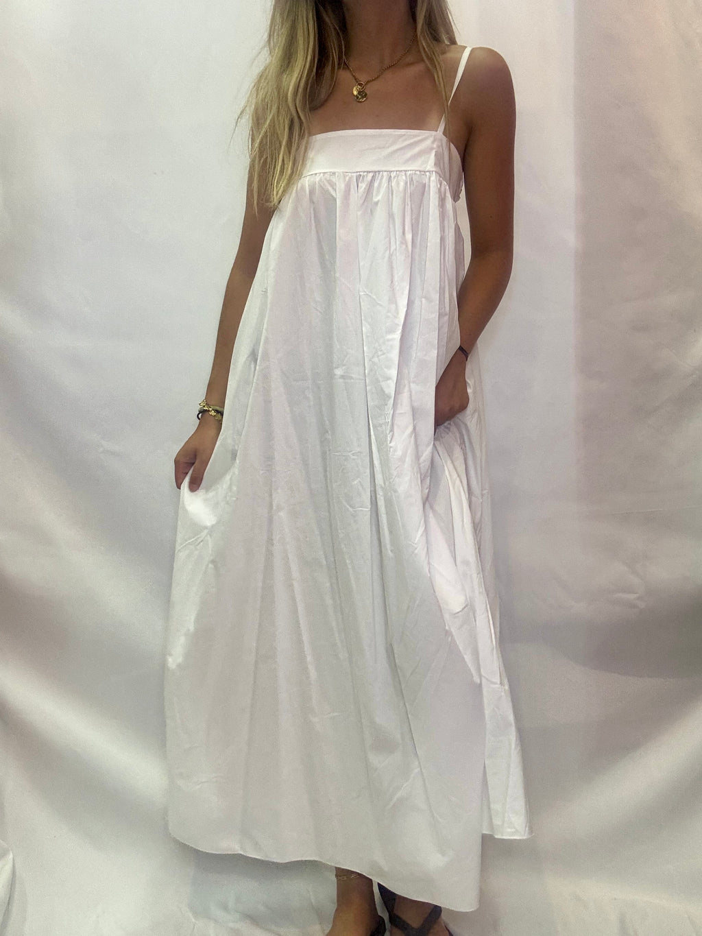 Robe Trapeze Femme Blanche