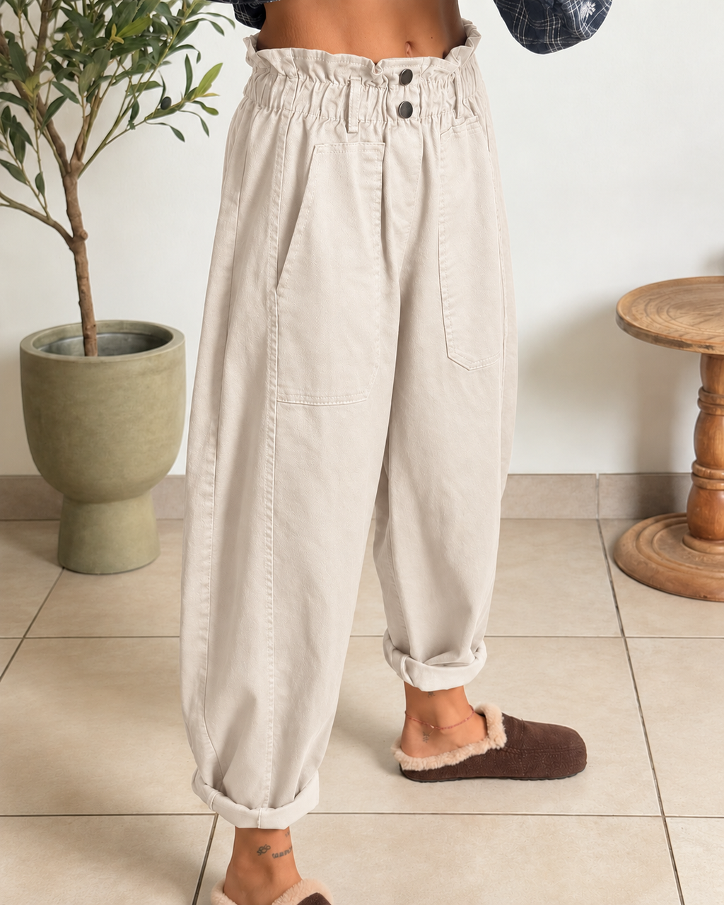 Pantalon Léo – Beige