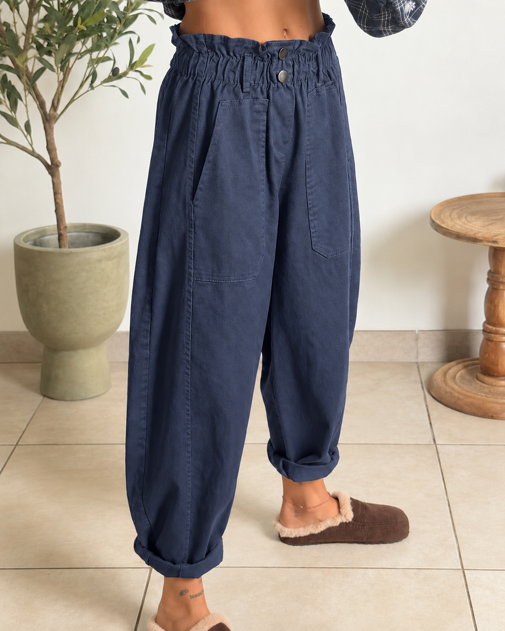Pantalon Léo – Marine