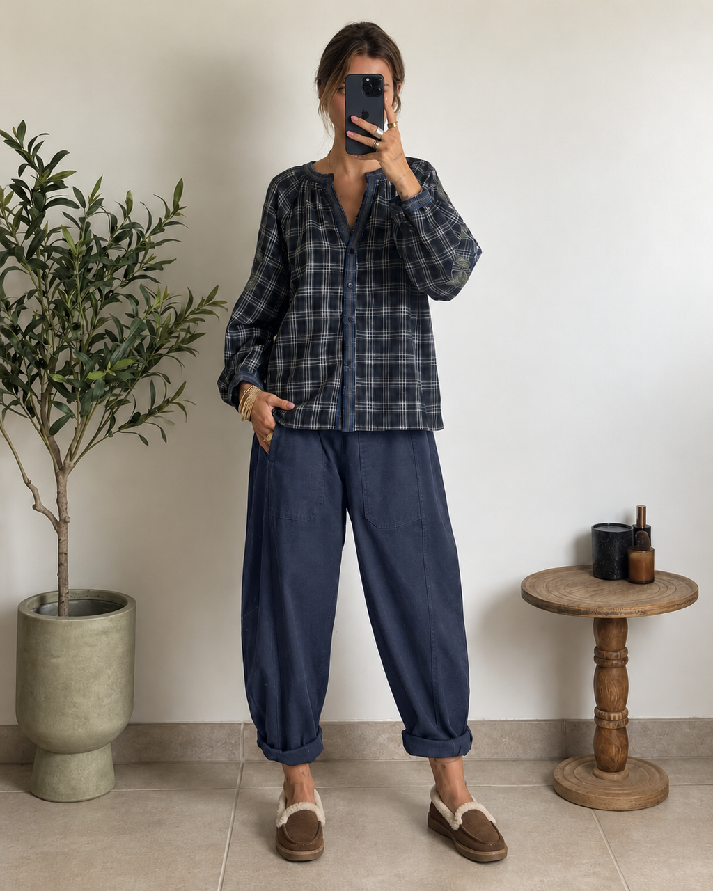 Pantalon Léo – Marine
