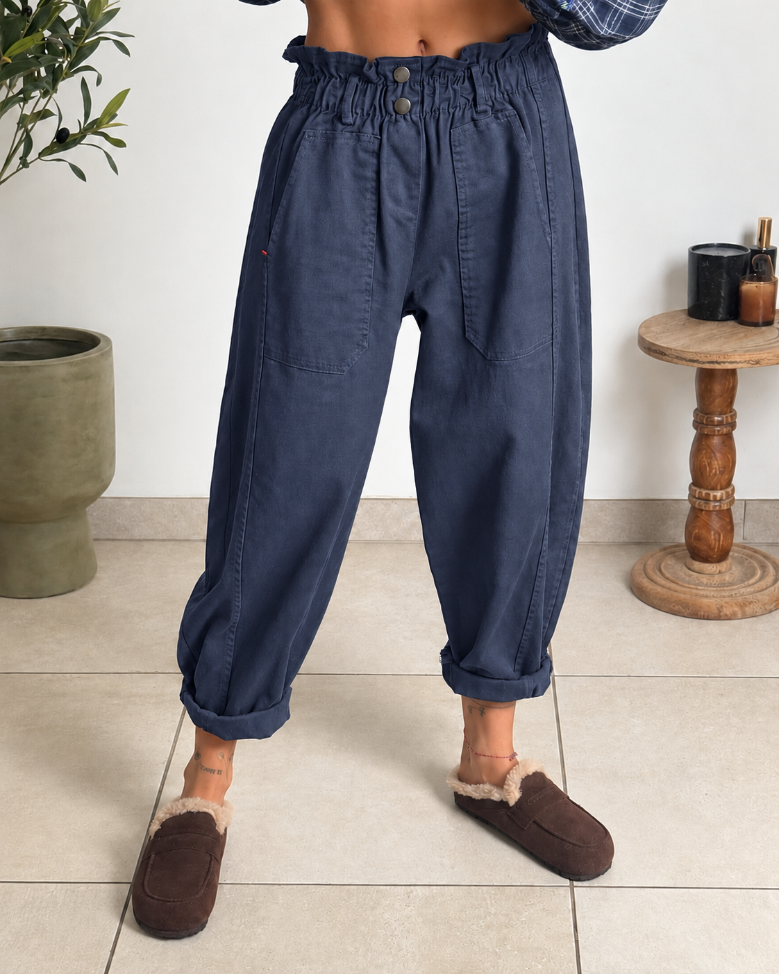 Pantalon Léo – Marine