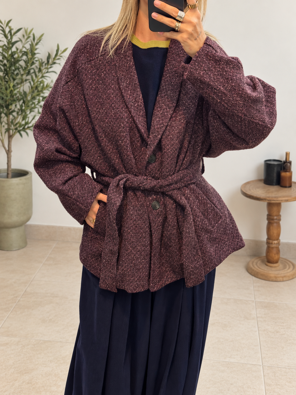 Manteau Télia – Prune