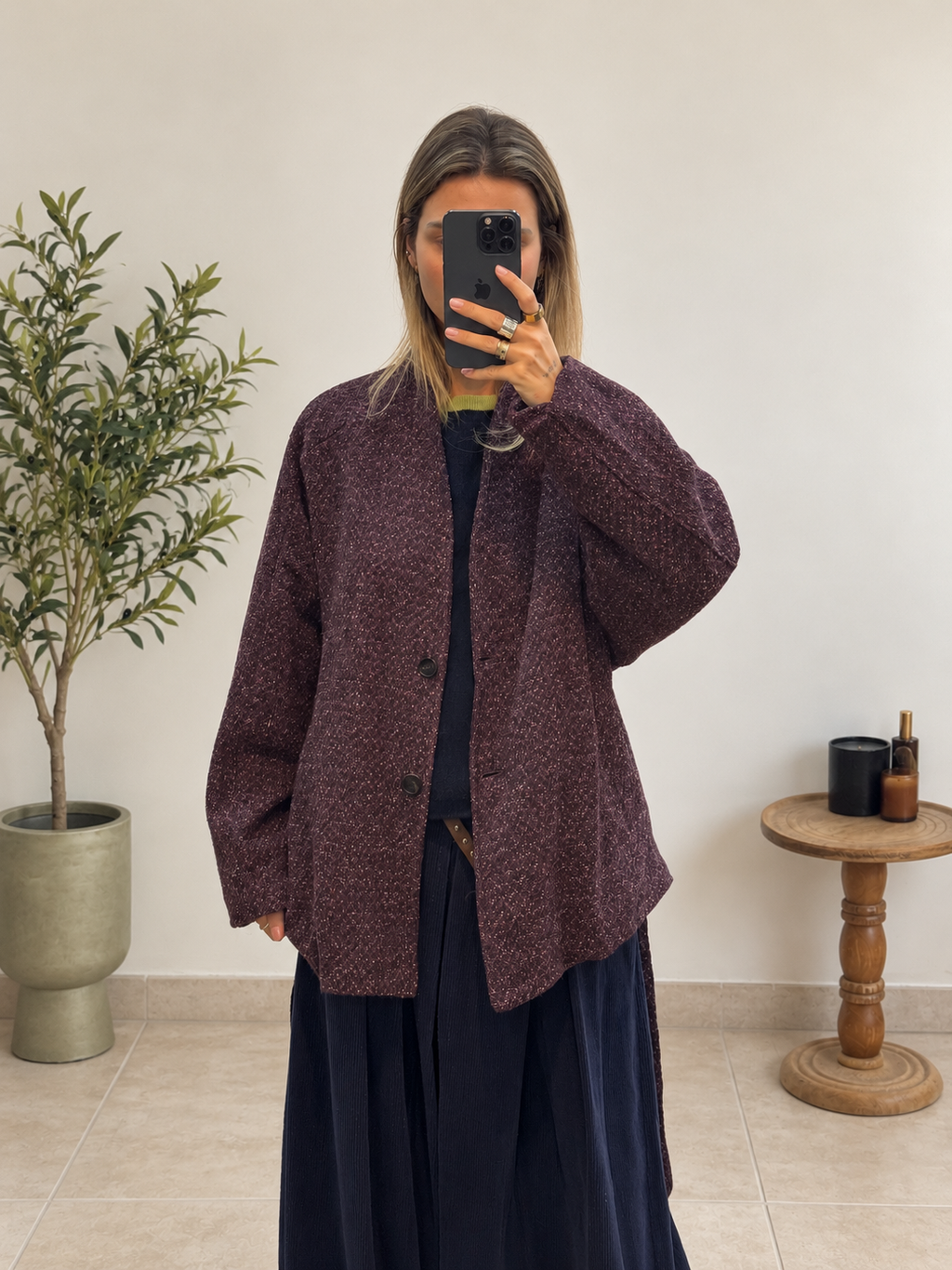 Manteau Télia – Prune