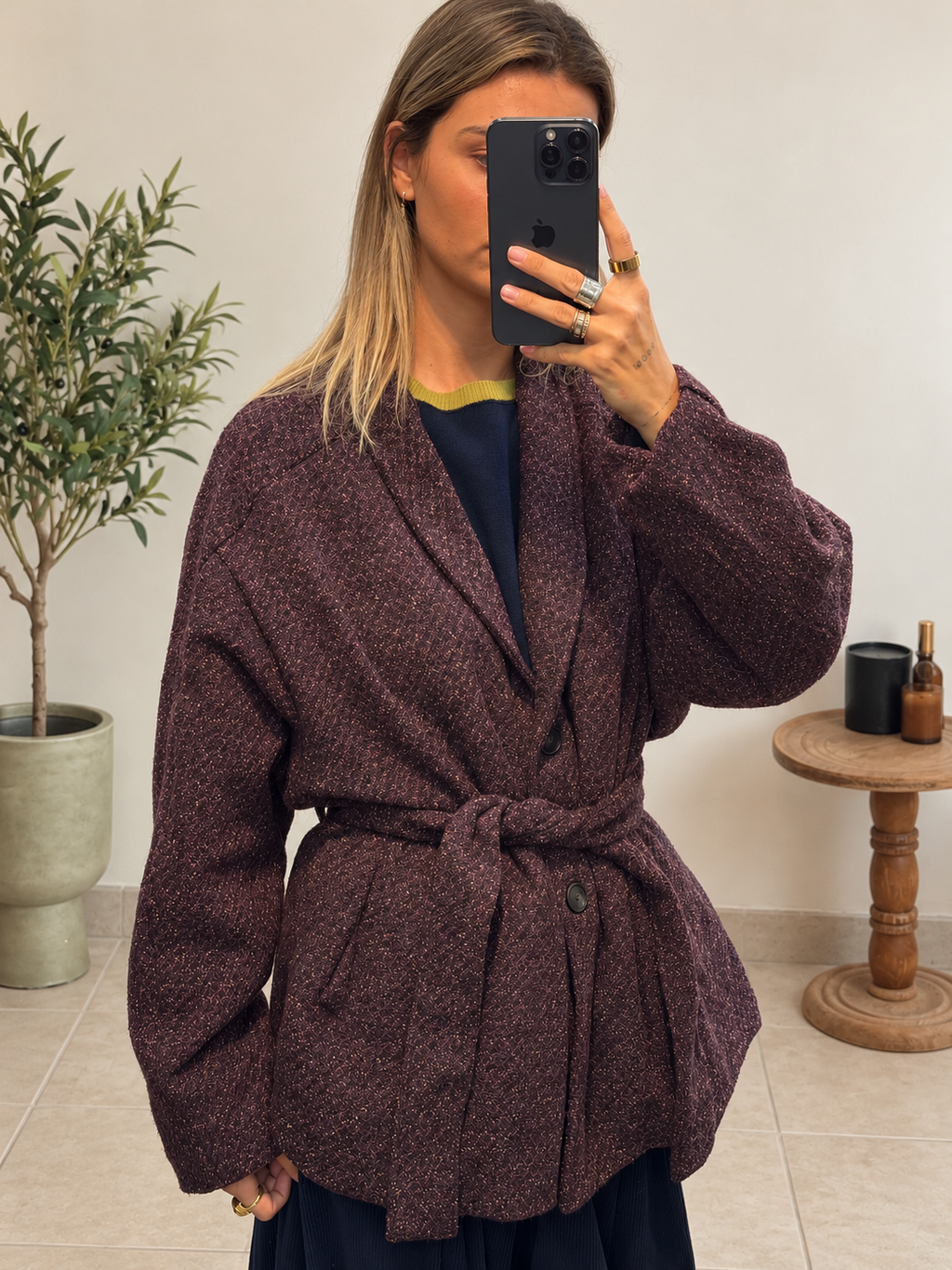 Manteau Télia – Prune